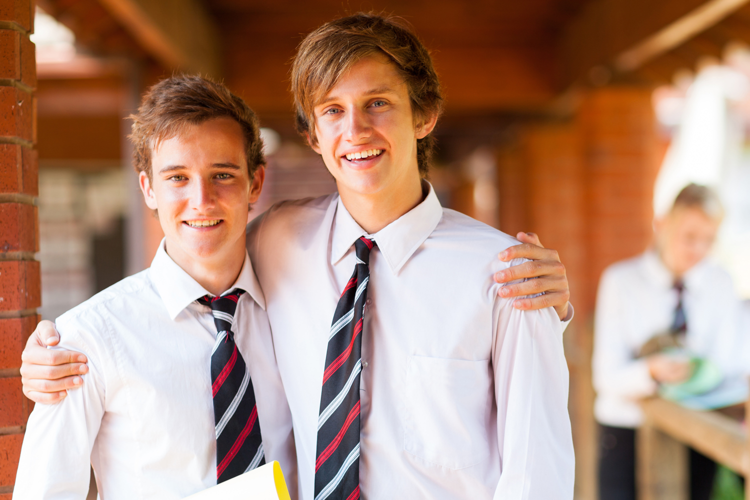 2 boys smiling